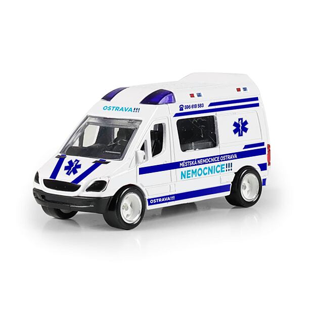 Rappa Kovové auto sanitka Ostrava 7cm