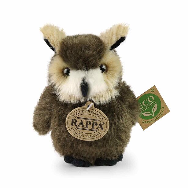 Rappa Plyšový pták sova/výr 13 cm  ECO-FRIENDLY