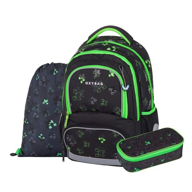 Oxybag Školní set 3ks OXY NEXT Green cubes
