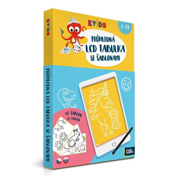 Albi Kvído - Průhledná LCD tabulka v pouzdru se 30 šablonami