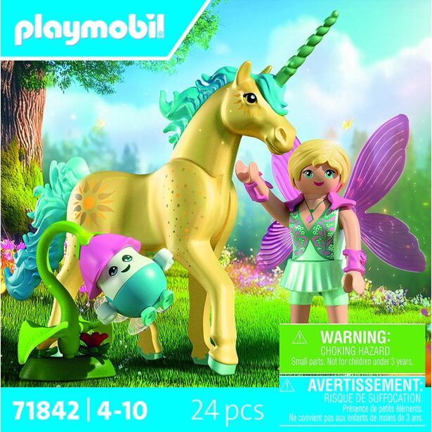 Playmobil Sběratelský jednorožec Sluneční květ s vílou