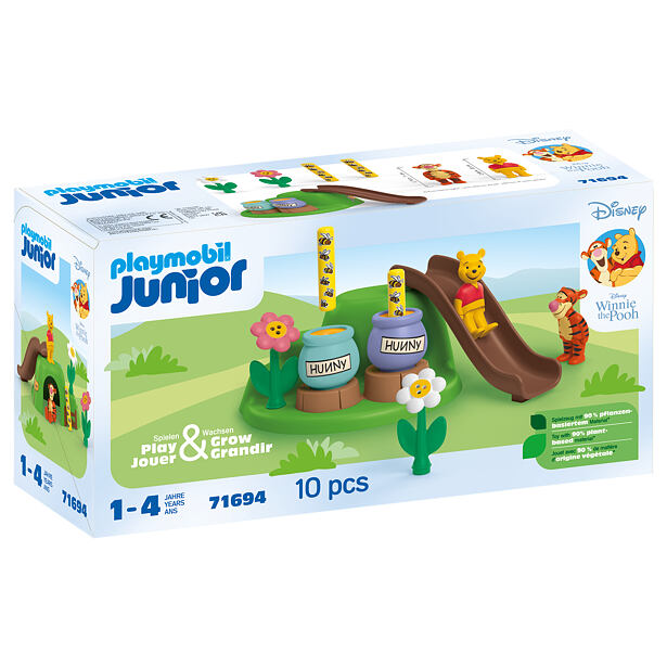 Playmobil Junior & Disney: Včelí zahrada Medvídka Pú a Tygříka