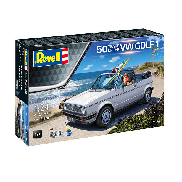 Revell Gift-Set auto 05636 - 50 Years of the VW Golf 1 (1:24)