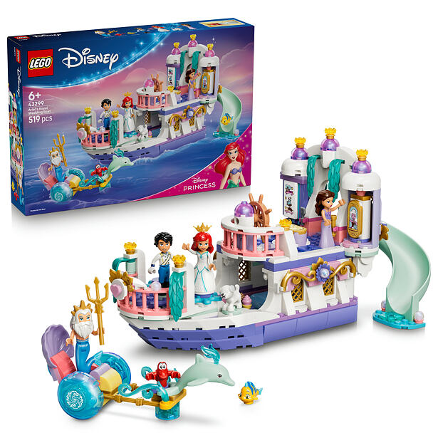 LEGO® │ Disney 43299 Arielina loď a královská svatba