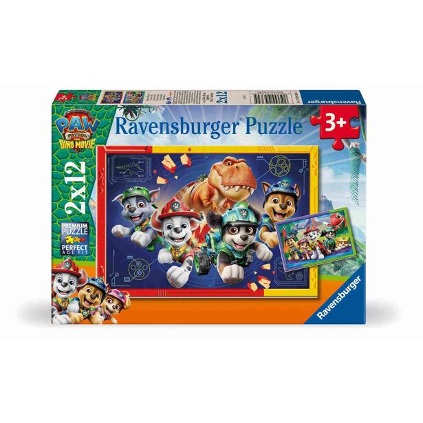 Ravensburger Tlapková patrola: Dinosauří film Puzzle 2x12 dílků