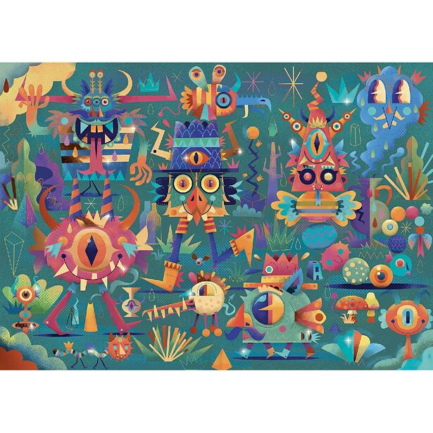 Monster párty - puzzle - 50 dílků