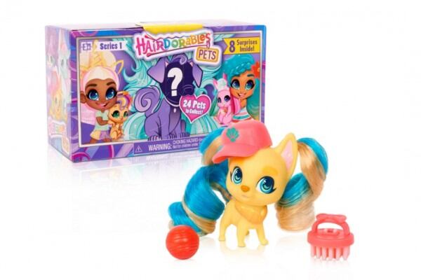 Teddies TM TOYS HAIRDORABLES kouzelné panenky - mazlíčci