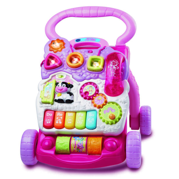 Vtech Chodítko Uč se a poznávej, růžové CZ