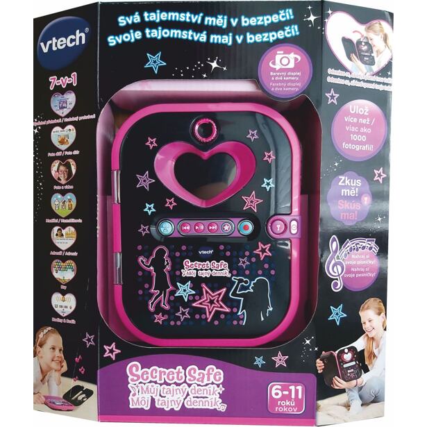 Vtech Kidi Secret Safe - Můj tajný deník - černý CZ