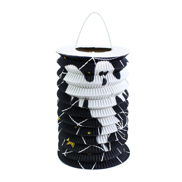 Rappa Lampion černý Halloween duch 15 cm