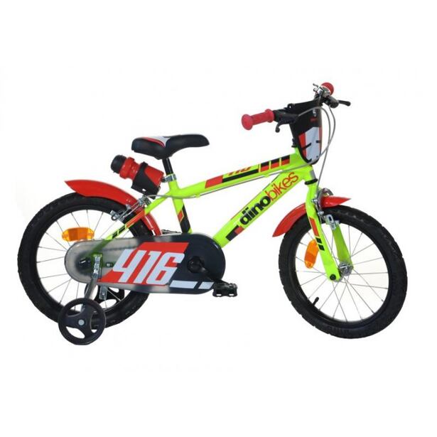 DINO Bikes Dětské kolo 16" - zeleno - černé  2020