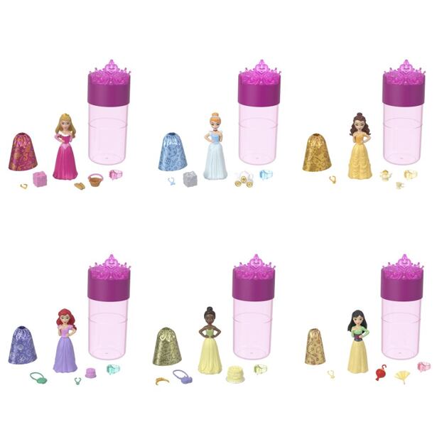 Mattel Disney Princess Color Reveal Královská malá panenka na večírku, více druhů