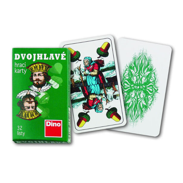 Dino Hrací karty dvouhlavé