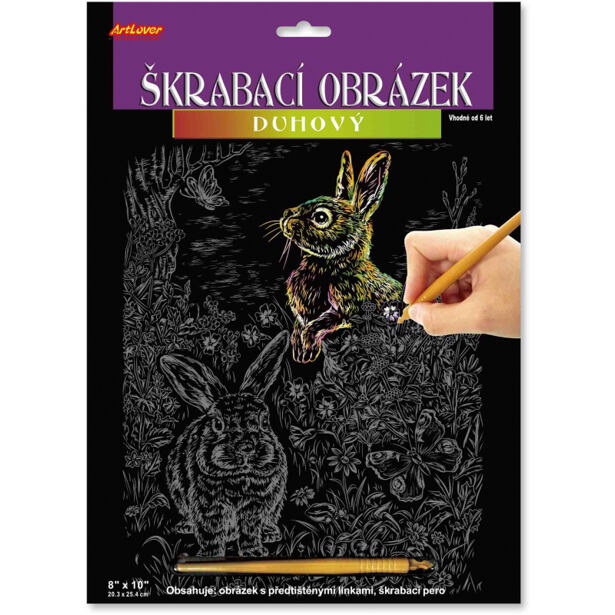 ArtLover Škrabací obrázek duhový, více druhů
