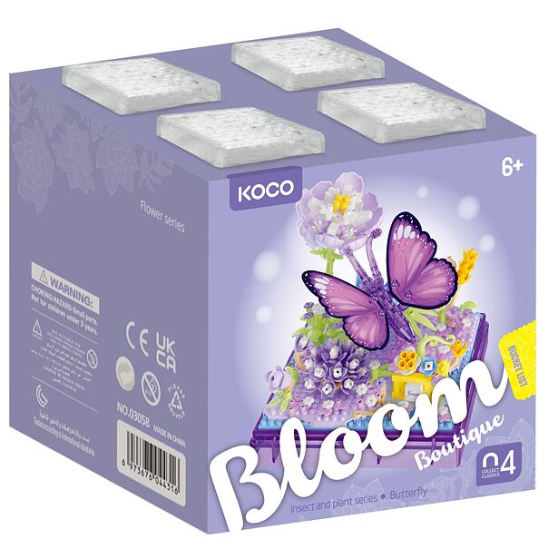 KOCO Stavebnice mini Motýlek