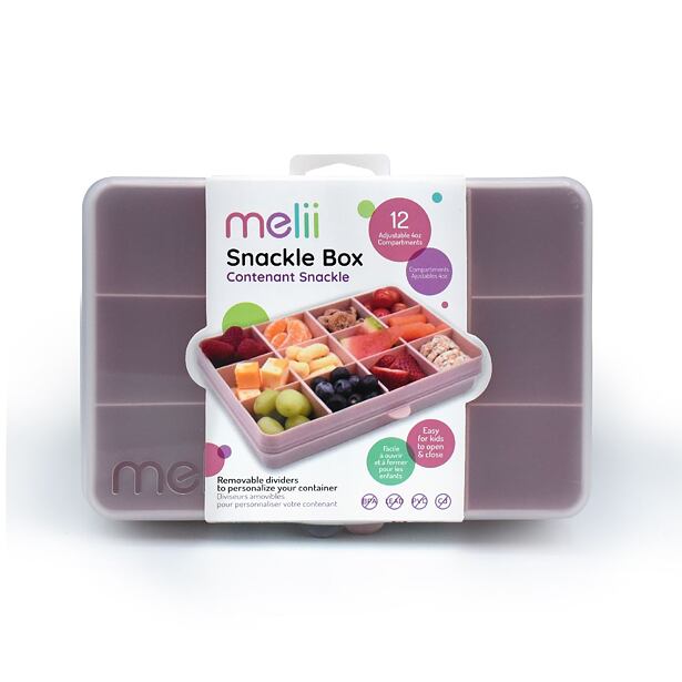 Snackle Box krabička na svačinu 1368 ml - růžová