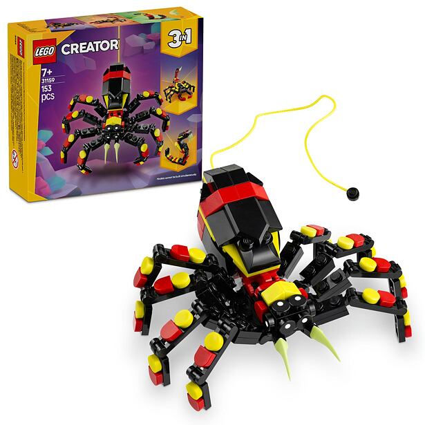 LEGO® Creator 3v1 31159 Divoká zvířata: Překvapivý pavouk
