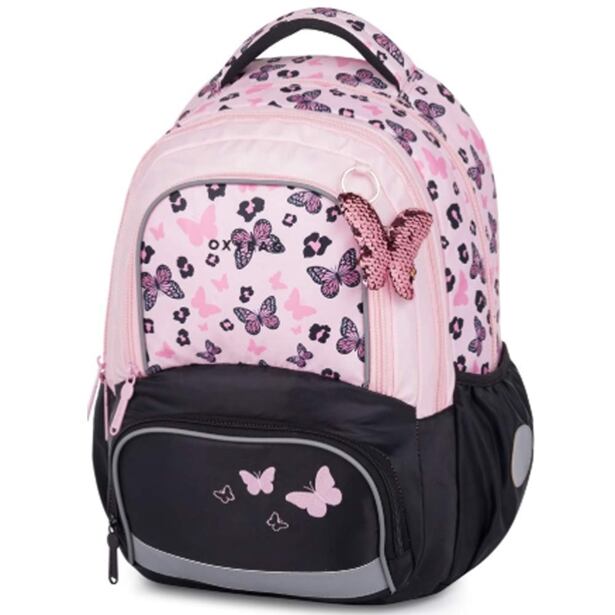Oxybag Školní batoh  -  OXY NEXT Butterfly pink