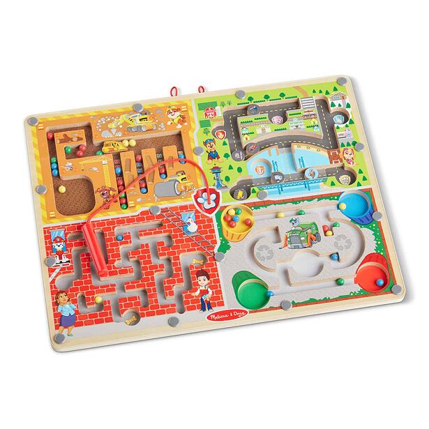 Melissa & Doug Dřevěné magnetické bludiště Tlapková Patrola