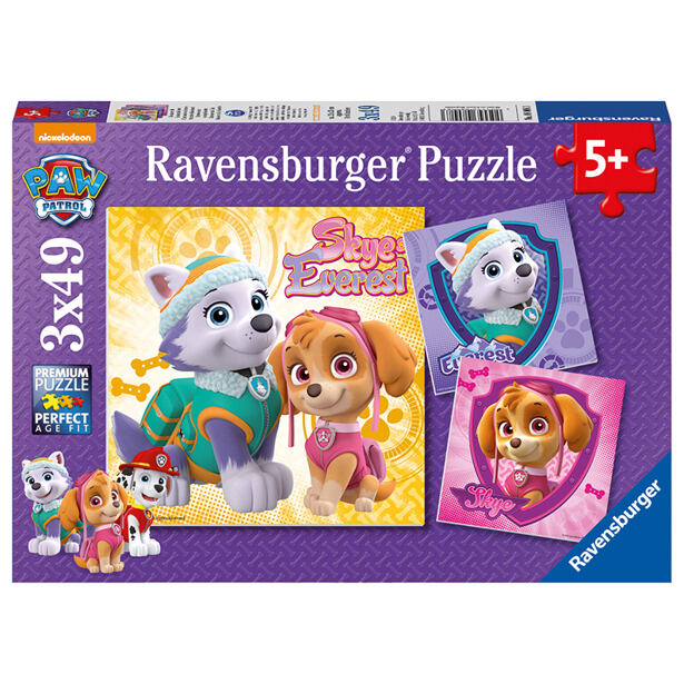 Ravensburger Tlapková Patrola Puzzle 3x49 dílků