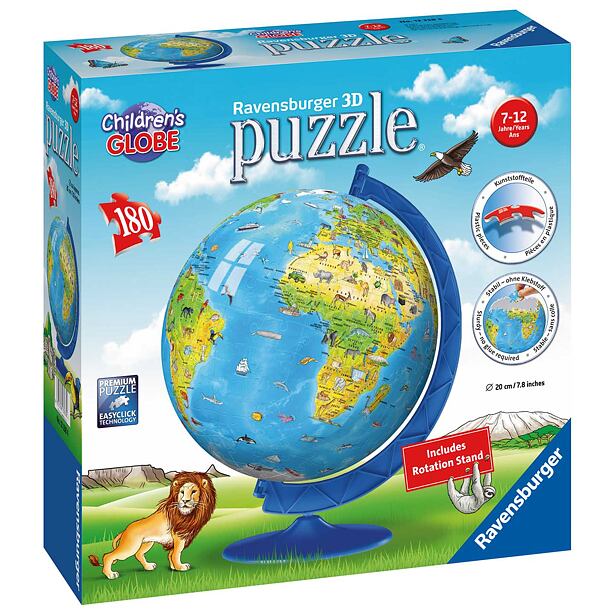 Ravensburger Dětský Globus (anglický) Puzzle 180 dílků