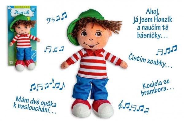Teddies Panenka kluk Honzík hadrový 30 cm česky mluvící