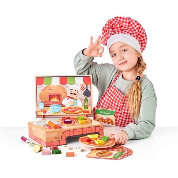 Woody Pizzerie Carlo Didaktická hra s vkládacími tvary