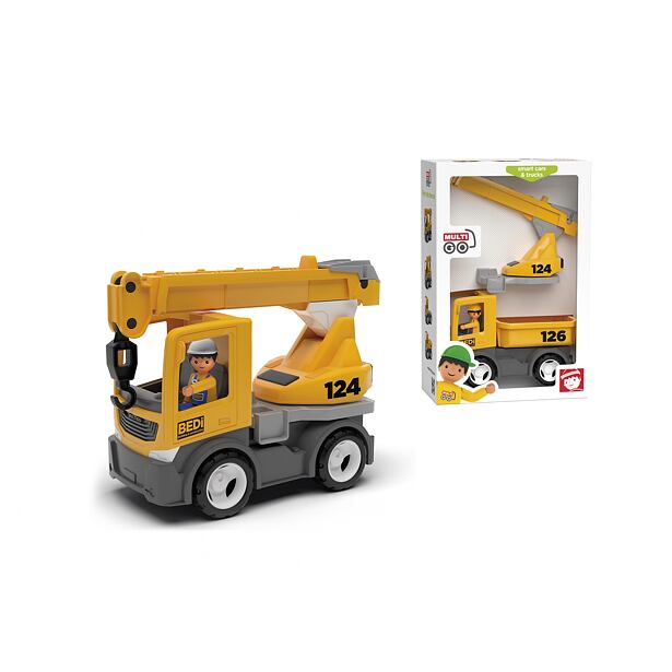 Igráček MultiGo Build Set 2+1 - figurka Igráček stavbař s autem