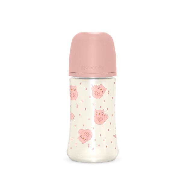 SUAVINEX | LÁHEV BONHOMIA 270 ml fyziologická SX PRO +3 MF - růžová