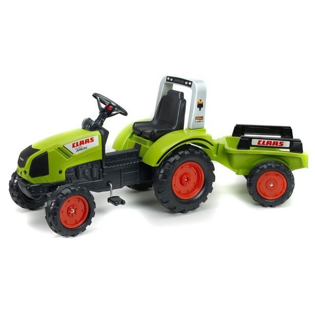 FALK Šlapací traktor Claas Arion 430 s vozíkem
