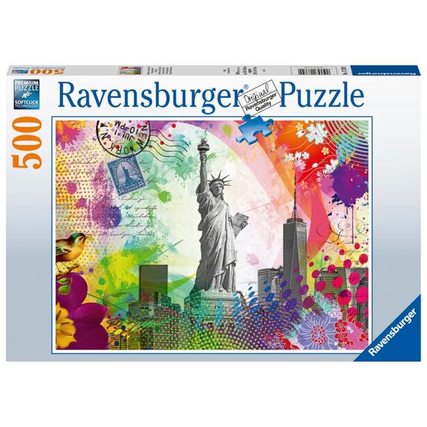 Ravensburger Pohlednice z New Yorku Puzzle 500 dílků