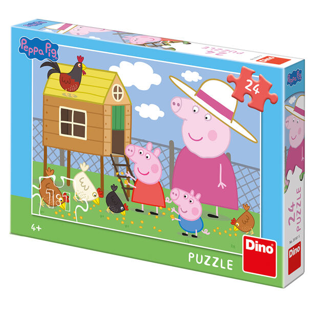 Dino Peppa Pig: Slepičky puzzle 24 dílků
