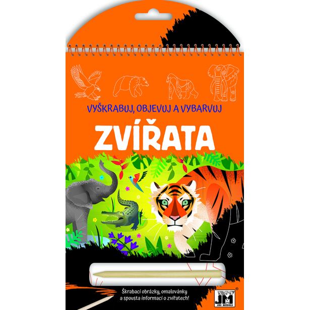 Jiri Models Vyškrabuj, objevuj a vybarvuj - Zvířata