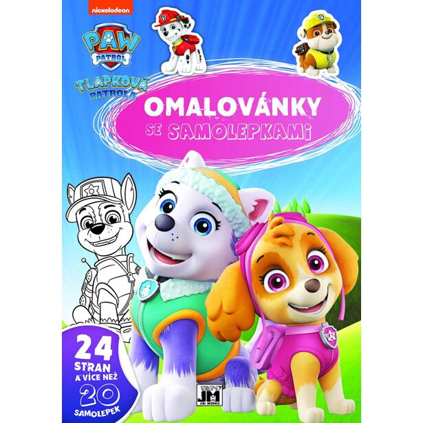 Jiri Models Tlapková patrola Omalovánky A4 se samolepkami