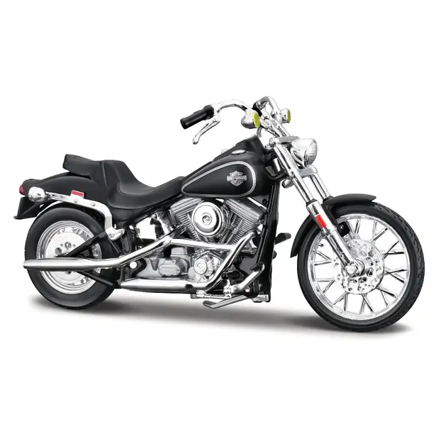 Maisto Motocykl Harley Davidson 1984 FXST Softail®, matně černá, 1:18