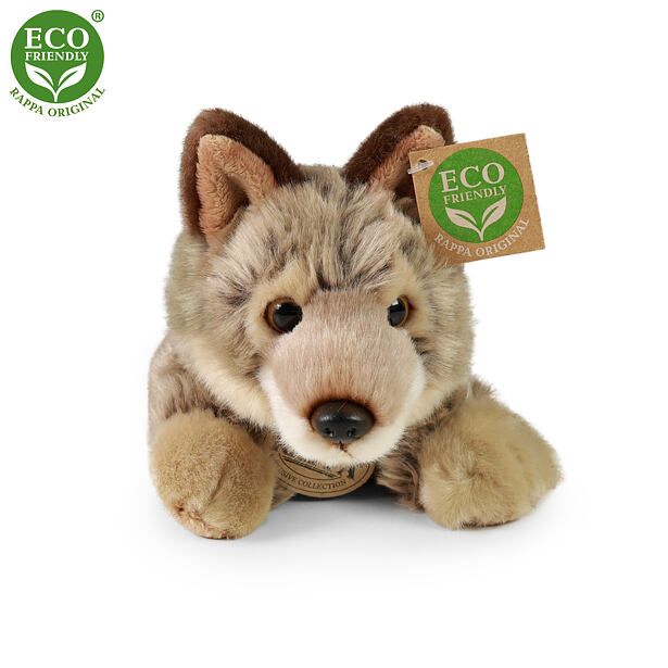 Rappa Plyšový vlk ležící 20 cm ECO-FRIENDLY