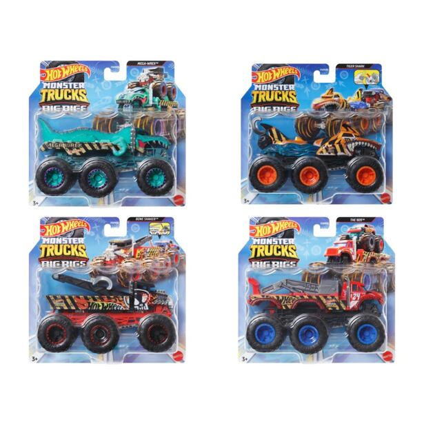 Hot Wheels Monster Truck náklaďáčky 1:64, více druhů