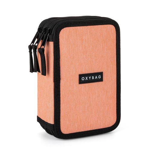 Oxybag Penál 3 patrový prázdný UNICOLOR meruňkový