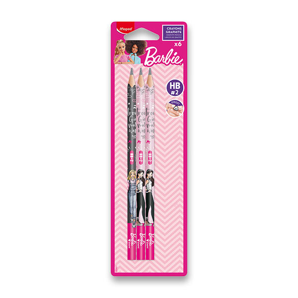 Maped Barbie Bezdřevé grafitové tužky 6 ks, BL