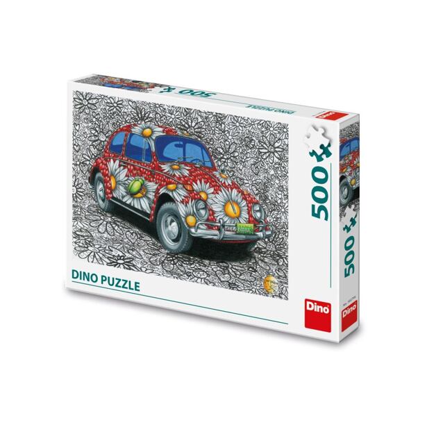 Dino Malovaný VW Brouk 500 dílků Puzzle