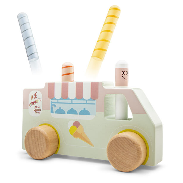 New Classic Toys Pop-up Zmrzlinářský vůz, vyskakovací kolíčky