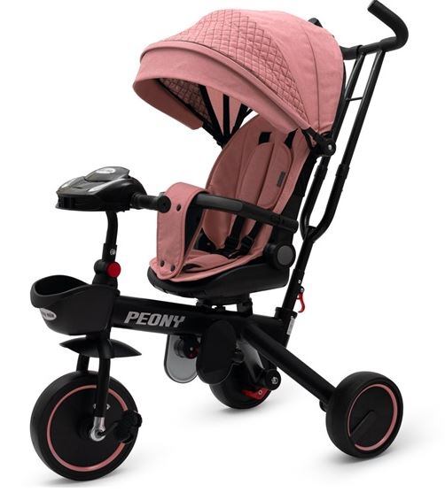 Dětská tříkolka Baby Mix Peony EVA růžová