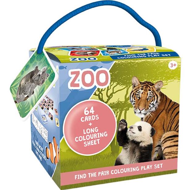 Jiri Models Pexeso na cesty s omalovánkami Zoo