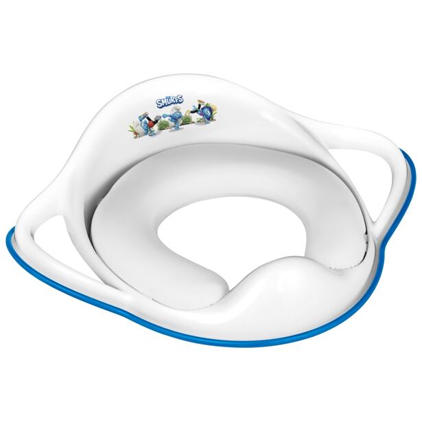 Maltex Sedátko na WC měkké The Smurf - bílá/modrá