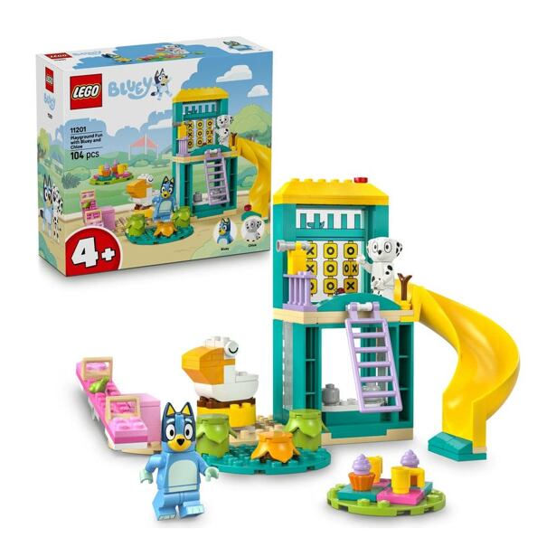 LEGO® Bluey 11201 Bluey, Chloe a zábava na hřišti