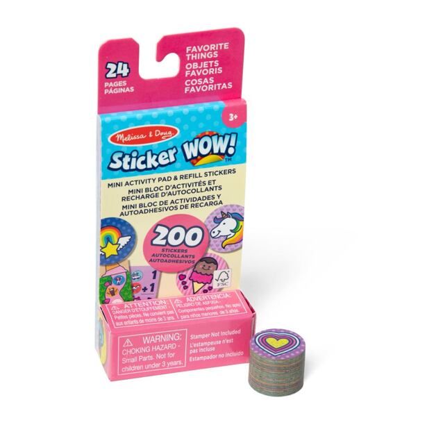Melissa & Doug Sticker! WOW - Náplně samolepek oblíbené předměty