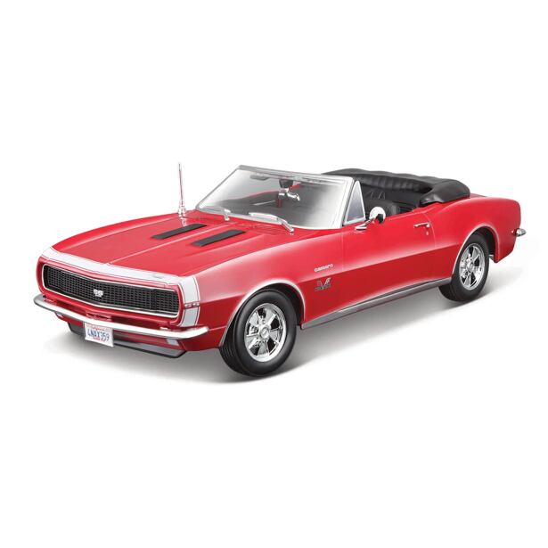 Maisto 1967 Chevrolet Camaro SS 396 Convertible, červená, 1:18