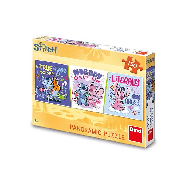 Dino Stitch relaxuje Puzzle 150 dílků panoramic