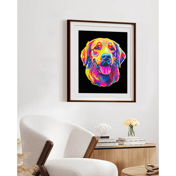 DIAMOND DOTZ Neon Zlatý retrívr
