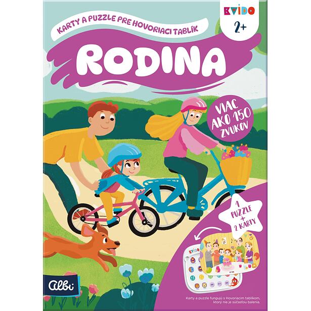Albi Kvído - Rodina - karty a puzzle pre Hovoriaci tablík SK